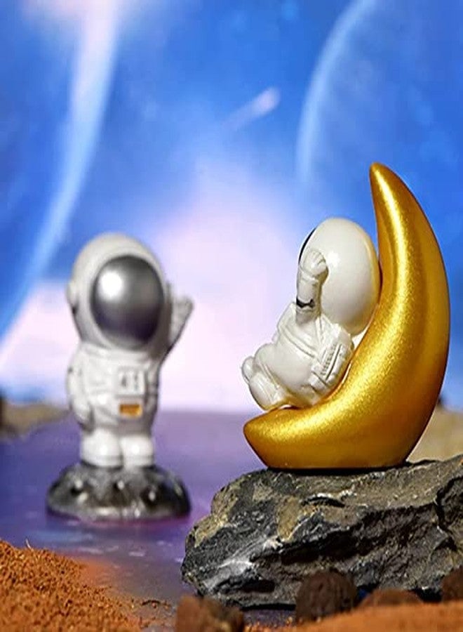 Chocozone Pack of 7 Space Crafts Including Astronaut, Spaceship Miniature Landscape for Science Learning Toys Action Figures(3-5cm) - Image 4